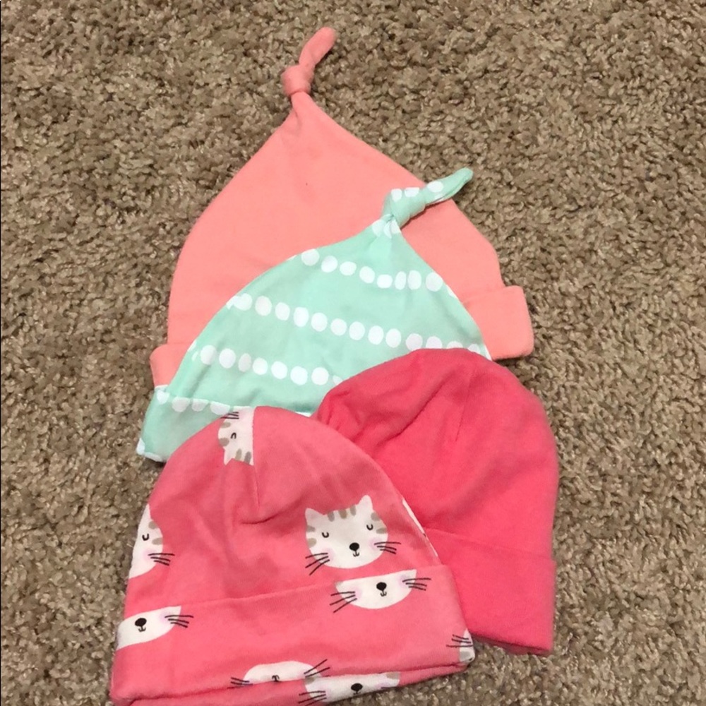 0-6 month hat bundle